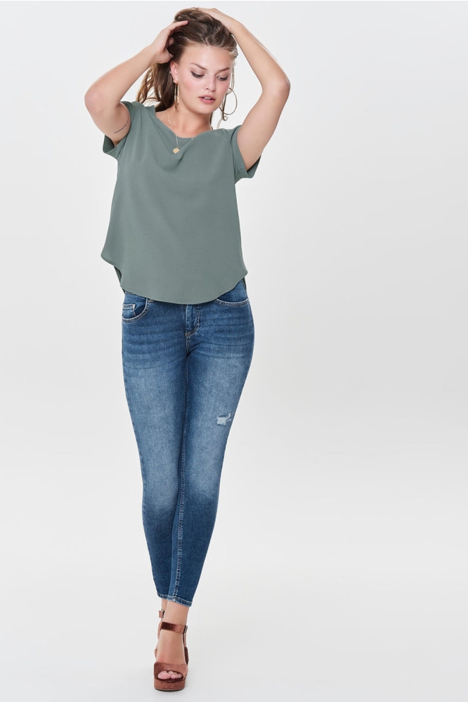ONLVIC S/S SOLID TOP NOOS WVN 15142784 Balsam Green